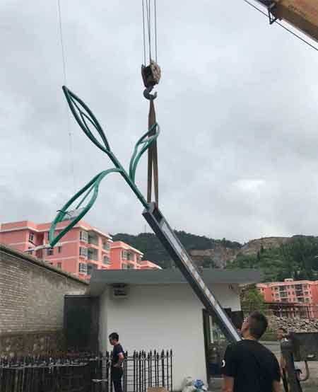 LED路燈安裝現(xiàn)場